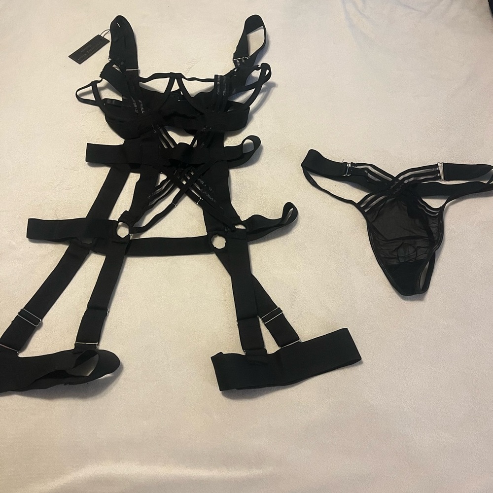 Lingerie bodysuit and thong, new with tags
